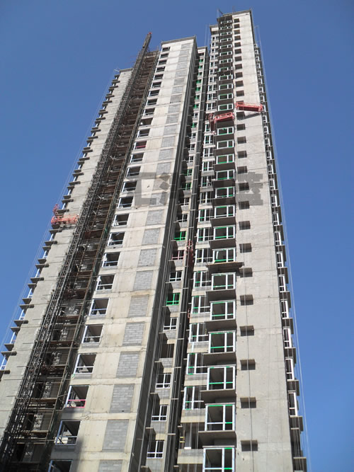 匯洋吊籃施工現(xiàn)場